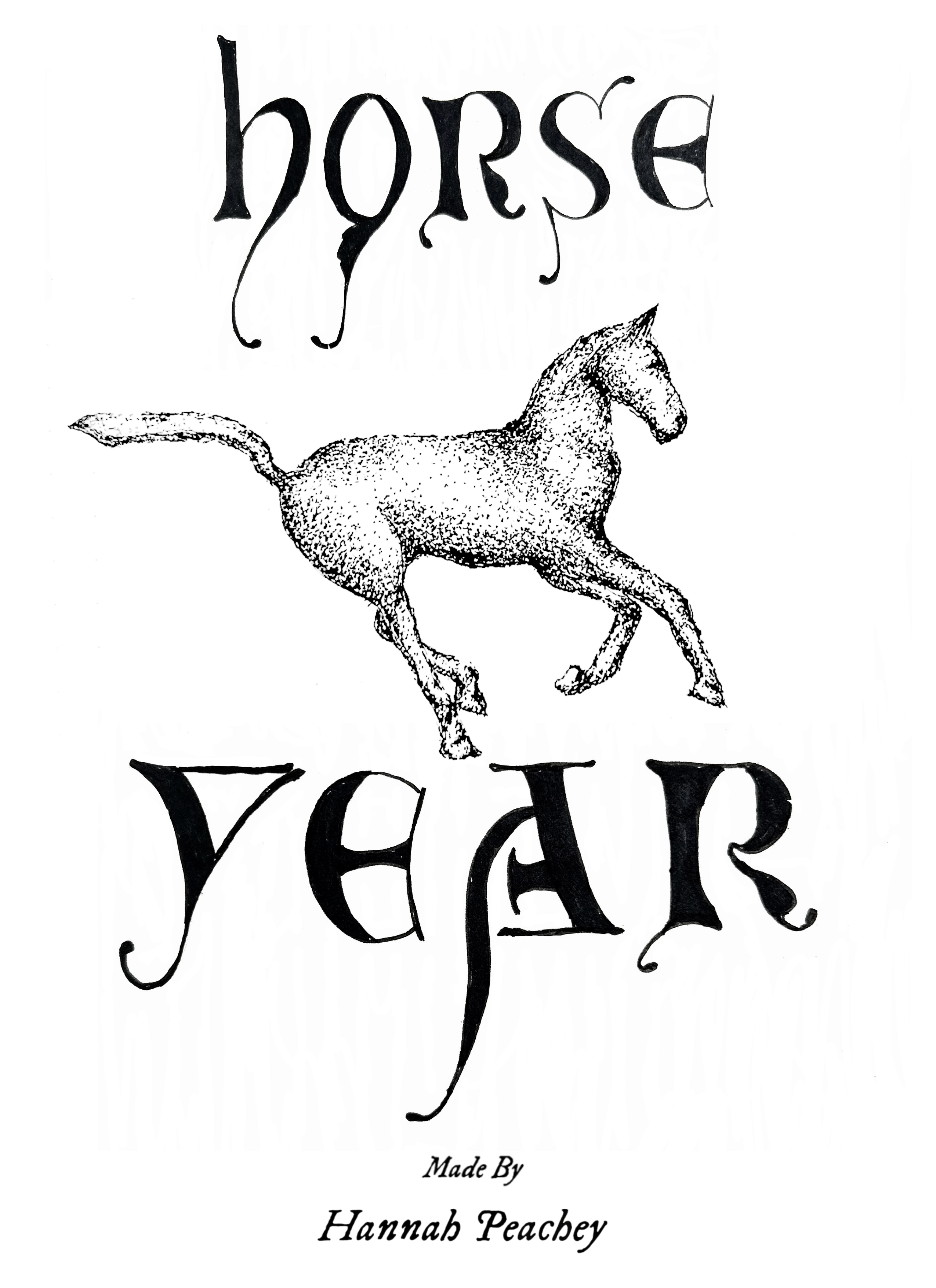 HORSE YEAR. — 2026 - A short, stop motion animation. Click poster to watch.
